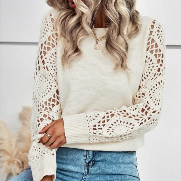 New hollow out sleeve sweater - Picture 6 of 6